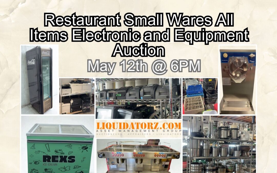 Restaurant Small Wares All Items Electronic and Equipment Auction