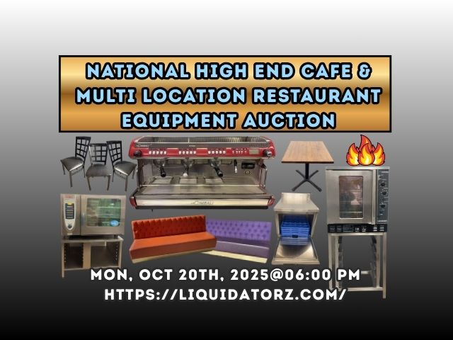 National High End Cafe & Multi Location Restaurant Equipment