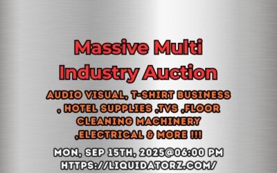 Sep15 @ 6PM Massive Multi Industry Auction