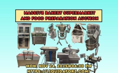 Massive Bakery Supermarket and Food Preparation Auction