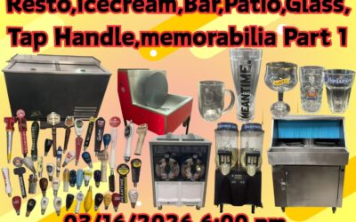Resto,Beer,Bar,Patio,Glassware,Tap Handles & Memorabilia Part 1