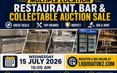 Multi-Location Restaurant,Bar & Collectibles Auction July 15