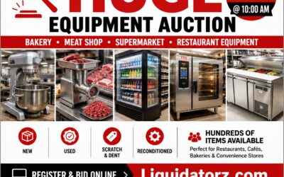 June 17 Liquidation Auction – Bakery, Meat Processing, Supermarket & Restaurant Equipment