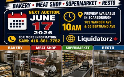 June 17 Liquidation Auction – Bakery, Meat Processing, Supermarket & Restaurant Equipment