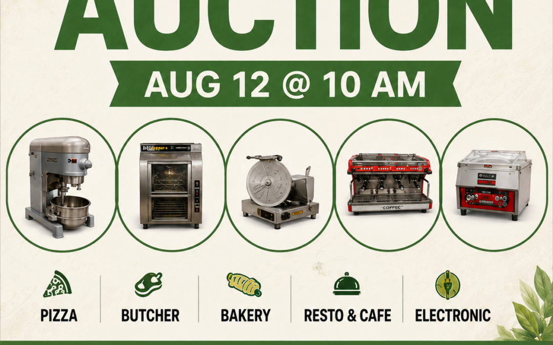 Pizza,Butcher,Bakery, Resto & Cafe & Electronic Aug 12 @10AM