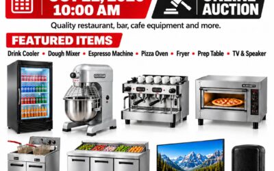 Multi-Location Resto, Bar, Café & Collectibles Online Auction – Oct 21 @ 10 AM